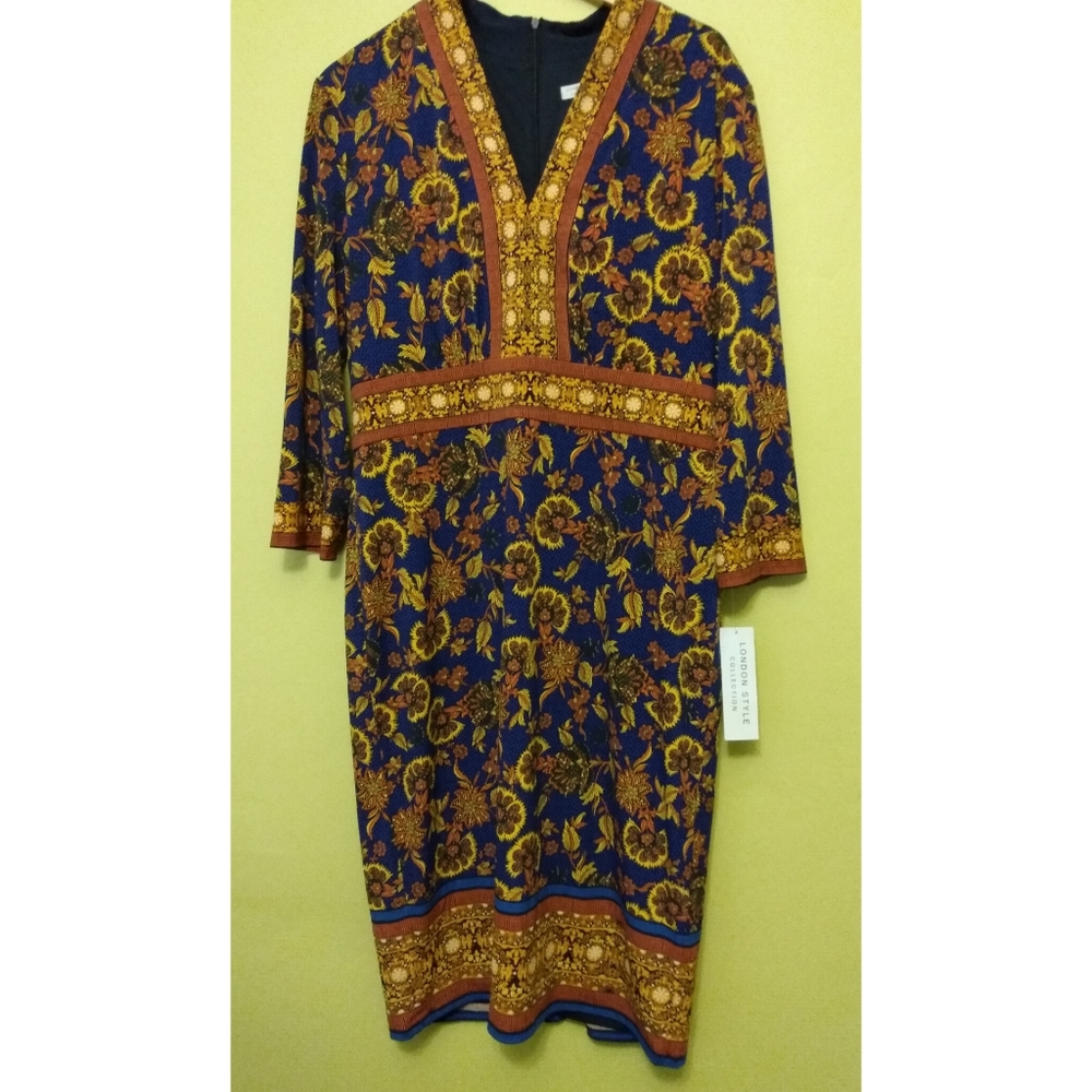 London Style Collection | Floral printed dress NWT